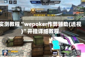 实测教程“wepoker作弊辅助(透视)”开挂详细教程