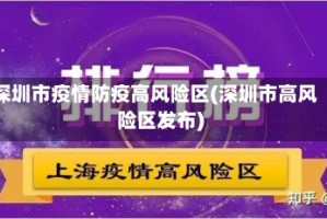 深圳市疫情防疫高风险区(深圳市高风险区发布)