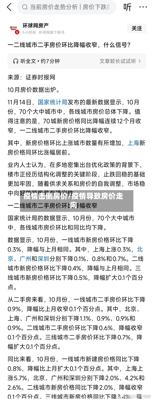 疫情击倒房价/疫情导致房价走向-第1张图片