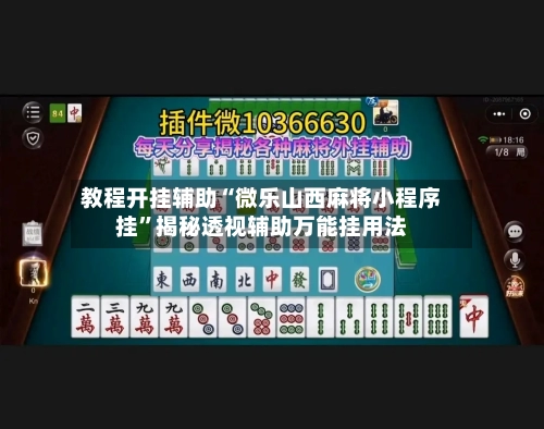教程开挂辅助“微乐山西麻将小程序挂”揭秘透视辅助万能挂用法-第3张图片