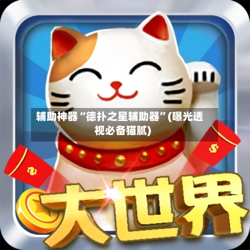 辅助神器“德扑之星辅助器”(曝光透视必备猫腻)-第1张图片