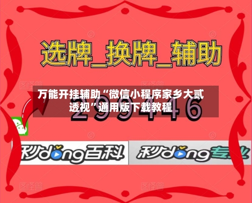 万能开挂辅助“微信小程序家乡大贰透视”通用版下载教程-第1张图片