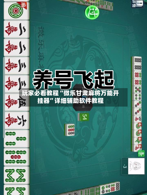 玩家必看教程“微乐甘肃麻将万能开挂器”详细辅助软件教程-第2张图片