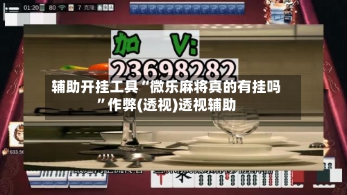 辅助开挂工具“微乐麻将真的有挂吗”作弊(透视)透视辅助-第1张图片