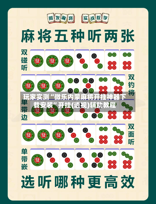 玩家实测“微乐内蒙麻将开挂神器下载安装	”开挂(透视)辅助教程-第2张图片