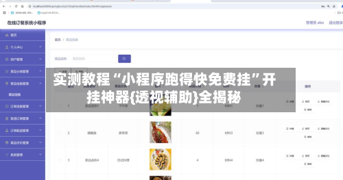 实测教程“小程序跑得快免费挂”开挂神器{透视辅助}全揭秘-第1张图片