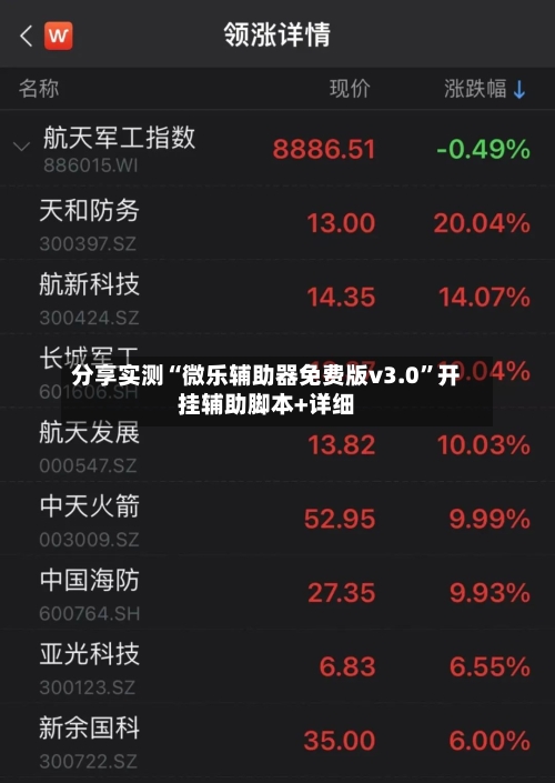 分享实测“微乐辅助器免费版v3.0”开挂辅助脚本+详细-第3张图片