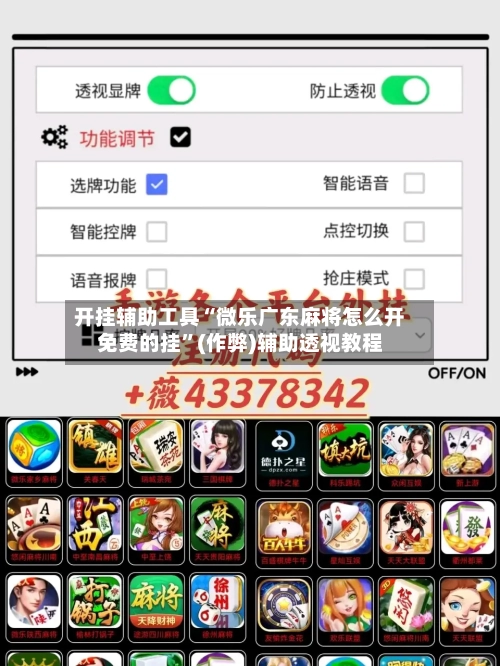 开挂辅助工具“微乐广东麻将怎么开免费的挂”(作弊)辅助透视教程-第2张图片