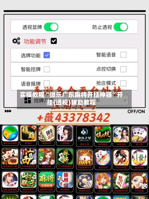 实操教程“微乐广东麻将开挂神器	”开挂(透视)辅助教程-第3张图片