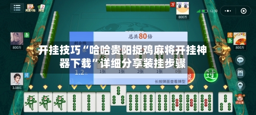 开挂技巧“哈哈贵阳捉鸡麻将开挂神器下载”详细分享装挂步骤-第2张图片