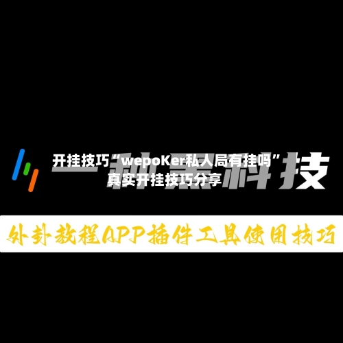 开挂技巧“wepoKer私人局有挂吗”真实开挂技巧分享-第1张图片