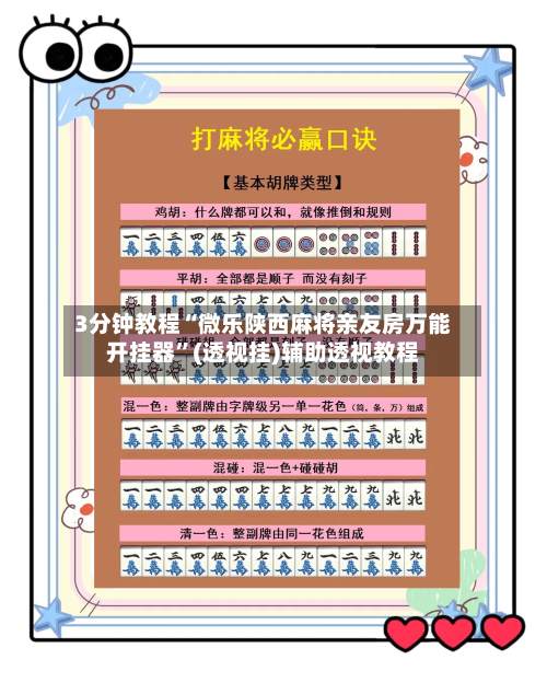 3分钟教程“微乐陕西麻将亲友房万能开挂器”(透视挂)辅助透视教程-第3张图片