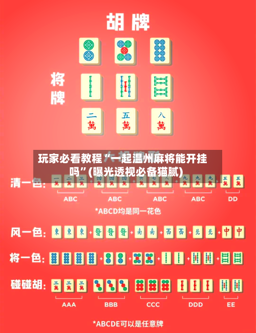 玩家必看教程“一起温州麻将能开挂吗”(曝光透视必备猫腻)-第2张图片