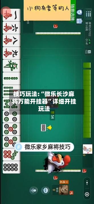 技巧玩法:“微乐长沙麻将万能开挂器”详细开挂玩法-第2张图片