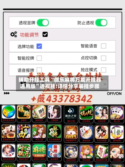 辅助开挂工具“微乐麻将万能开挂器通用版	”透视挂!详细分享装挂步骤-第2张图片