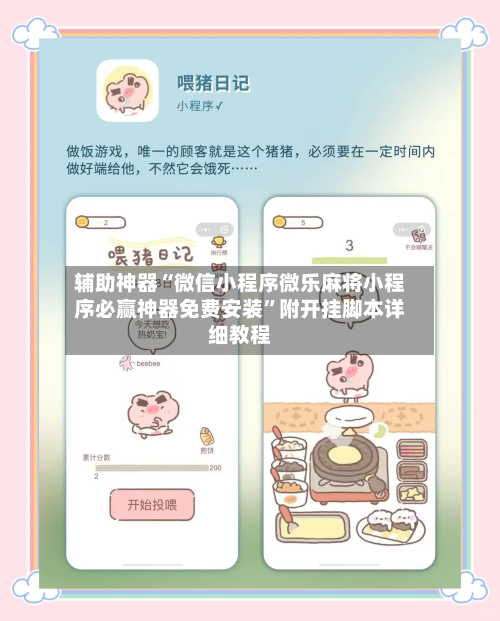 辅助神器“微信小程序微乐麻将小程序必赢神器免费安装”附开挂脚本详细教程-第2张图片