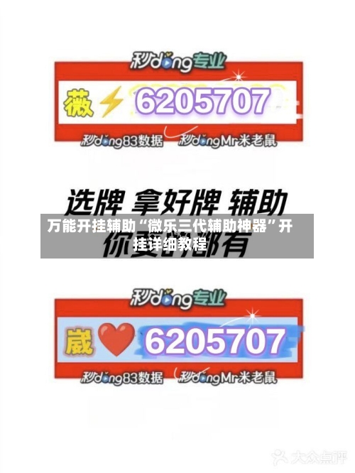 万能开挂辅助“微乐三代辅助神器”开挂详细教程-第2张图片