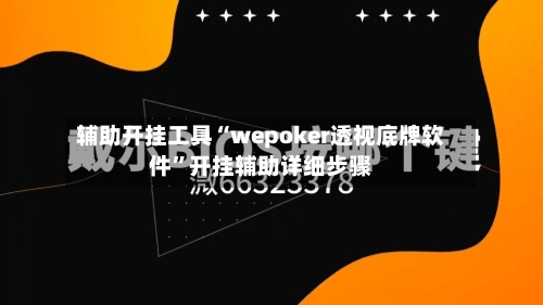 辅助开挂工具“wepoker透视底牌软件	”开挂辅助详细步骤-第1张图片
