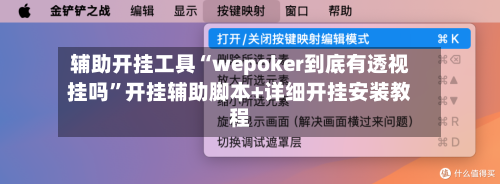 辅助开挂工具“wepoker到底有透视挂吗”开挂辅助脚本+详细开挂安装教程-第1张图片