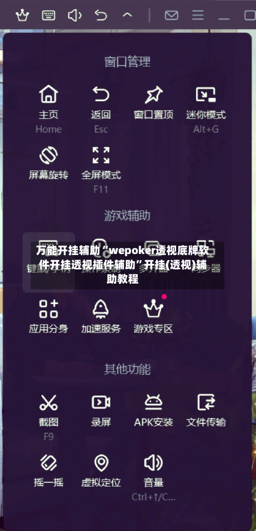 万能开挂辅助“wepoker透视底牌软件开挂透视插件辅助	”开挂(透视)辅助教程-第2张图片