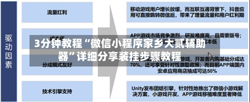 3分钟教程“微信小程序家乡大贰辅助器”详细分享装挂步骤教程-第3张图片