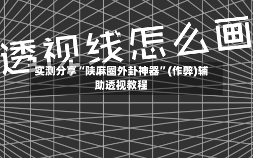 实测分享“陕麻圈外卦神器”(作弊)辅助透视教程-第1张图片