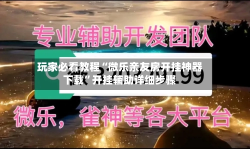 玩家必看教程“微乐亲友房开挂神器下载	”开挂辅助详细步骤-第2张图片
