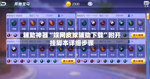 辅助神器“娱网皮球辅助下载”附开挂脚本详细步骤-第2张图片