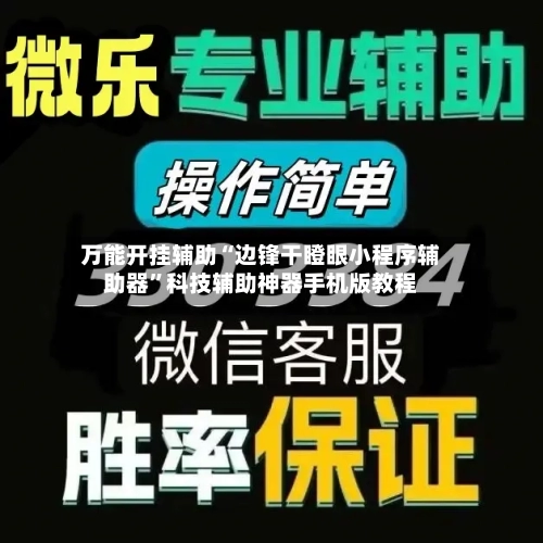 万能开挂辅助“边锋干瞪眼小程序辅助器”科技辅助神器手机版教程-第3张图片