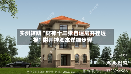 实测辅助“财神十三张自建房开挂透视	”附开挂脚本详细步骤-第1张图片