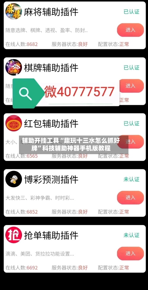 辅助开挂工具“趣玩十三水怎么抓好牌	”科技辅助神器手机版教程-第1张图片