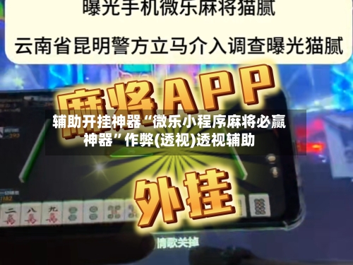 辅助开挂神器“微乐小程序麻将必赢神器	”作弊(透视)透视辅助-第1张图片