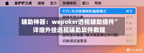 辅助神器：wepoker透视辅助插件”详细外挂透视辅助软件教程-第2张图片