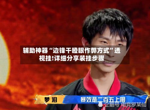 辅助神器“边锋干瞪眼作弊方式”透视挂!详细分享装挂步骤-第2张图片