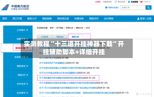 实测教程“十三道开挂神器下载”开挂辅助脚本+详细开挂-第1张图片